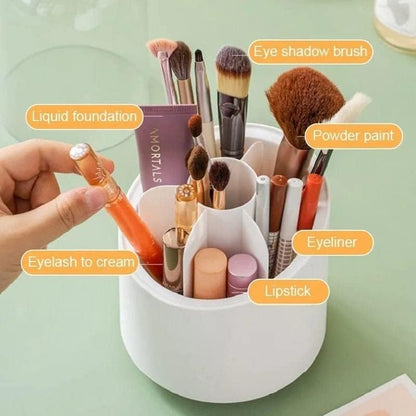 360 ° Rotating Makeup Pen Brush Storage Box Portable Lipstick Eyebrow Pen Eyeshadow Pen Brush Holder Organizer