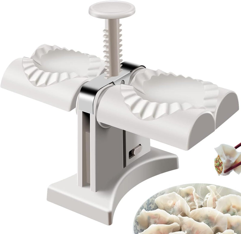 Automatic Dumpling Maker Double Head  Stainless Steel Dumpling Press Tool