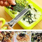 Stainless Steel Multifunction 5 Layers Vegetable & Fruit Cutting Scissors Kitchen Utensils