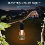 Mini LED Tent Light Camping Light Type-C USB Rechargeable Waterproof With Hook And 3 Modes