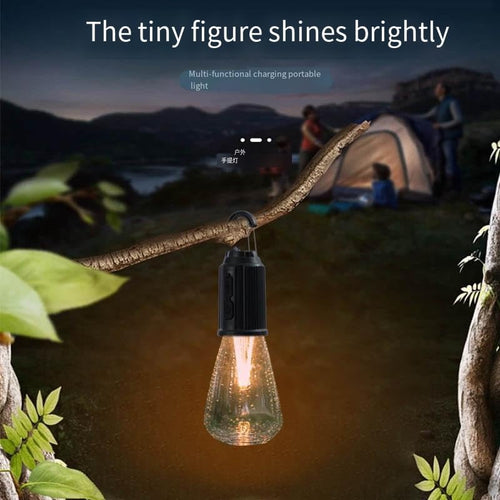 Mini LED Tent Light Camping Light Type-C USB Rechargeable Waterproof With Hook And 3 Modes