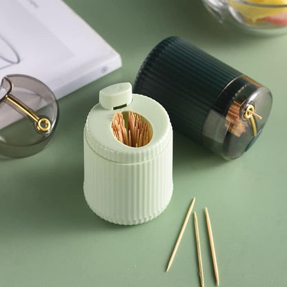 Press Automatic Toothpick Holder Push To Pop Up Container Storage Box