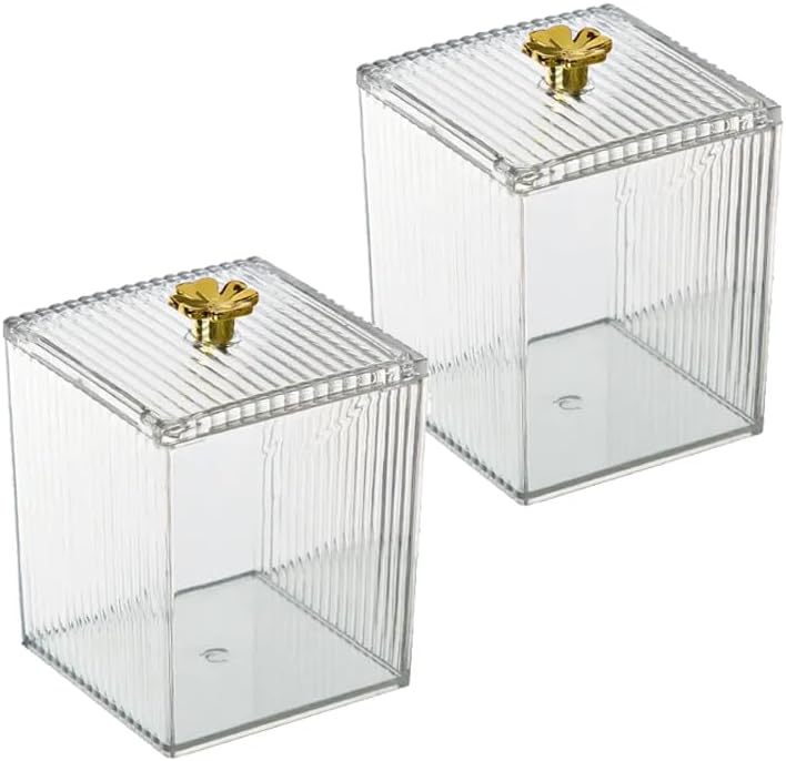 Acrylic Crystal Clear Container Box With Lid Organizer