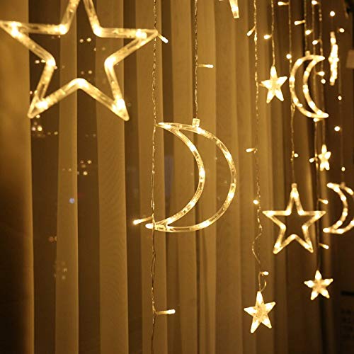 Led Moon And Star Curtain Light 2.5m