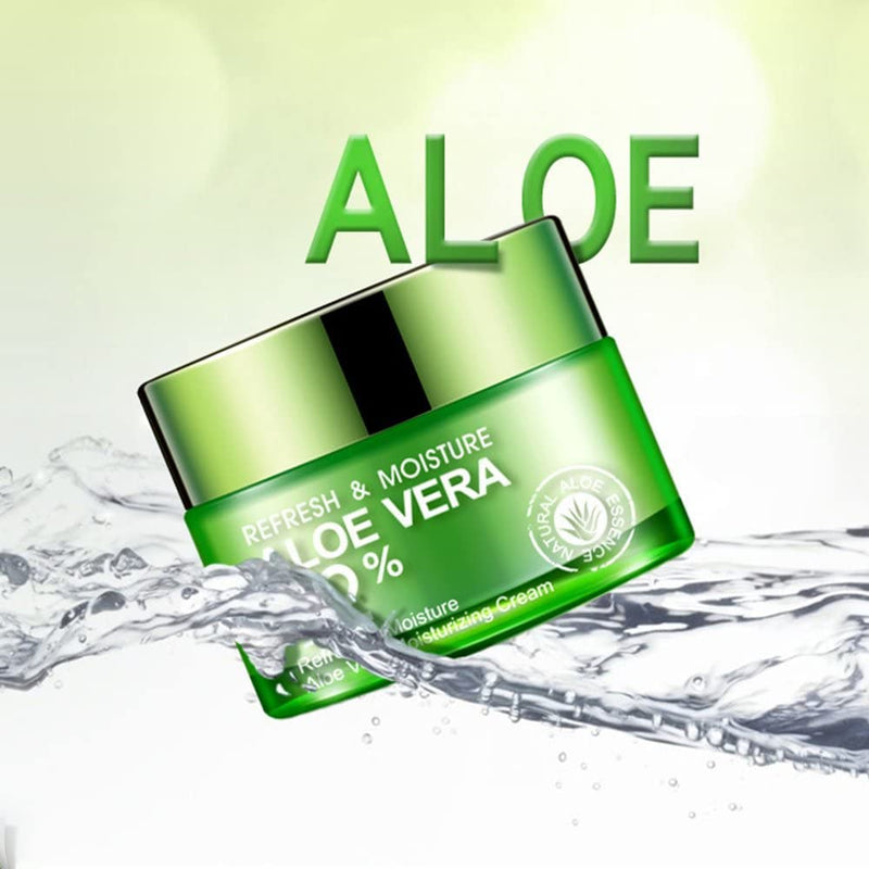 BIOAQUA 92% Aloe Vera Refresh Cream Soft Smooth Silky Skin Lightening Natural Extract Moisturizing 50g