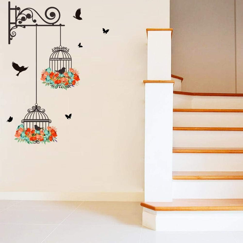 Bird Cage Wall Sticker Wallpaper