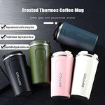 Double Stainless Steel Coffee Cup Vacuum Flask Leak-Proof Non-Slip Office Coffee Mug Car Travel Thermal Cup