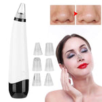 Portable Black Heads Remover Vacuum Pore Facial Cleaner With 6 Replaceable Suction Probes Devices