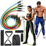 11Pcs Fitness Resistance Bands Set