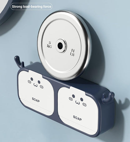 Cartoon Wall Mounted Flip-Top Soap Dish Holder