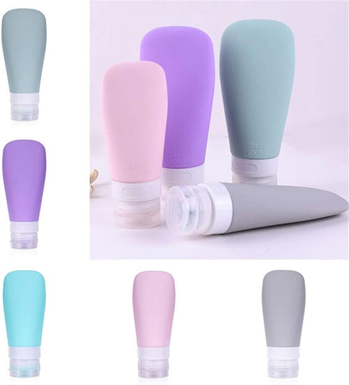 Portable Refillable Silicone Shower Gel Shampoo Container Bottle