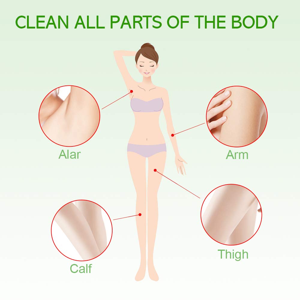 Emelie Cosmetics Waxing Strips With Aloe Vera Extract ( 20 Body Wax Strips)