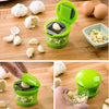 Garlic Chopper Plastic Stainless Steel Mini Garlic Press Chopper Cutter