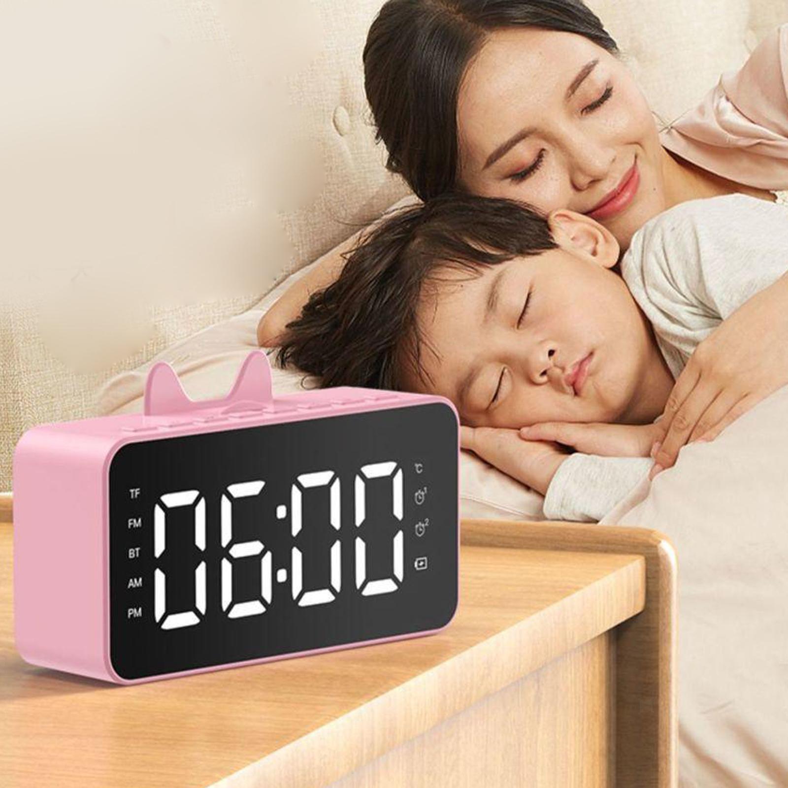 Digital Alarm Clock With Bluetooth For Bedroom