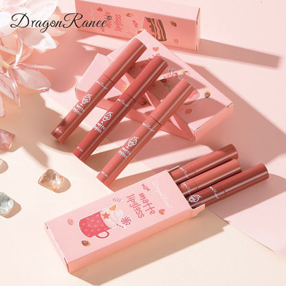 Dragon Ranee Nude Matte Lipgloss 3Pcs Set