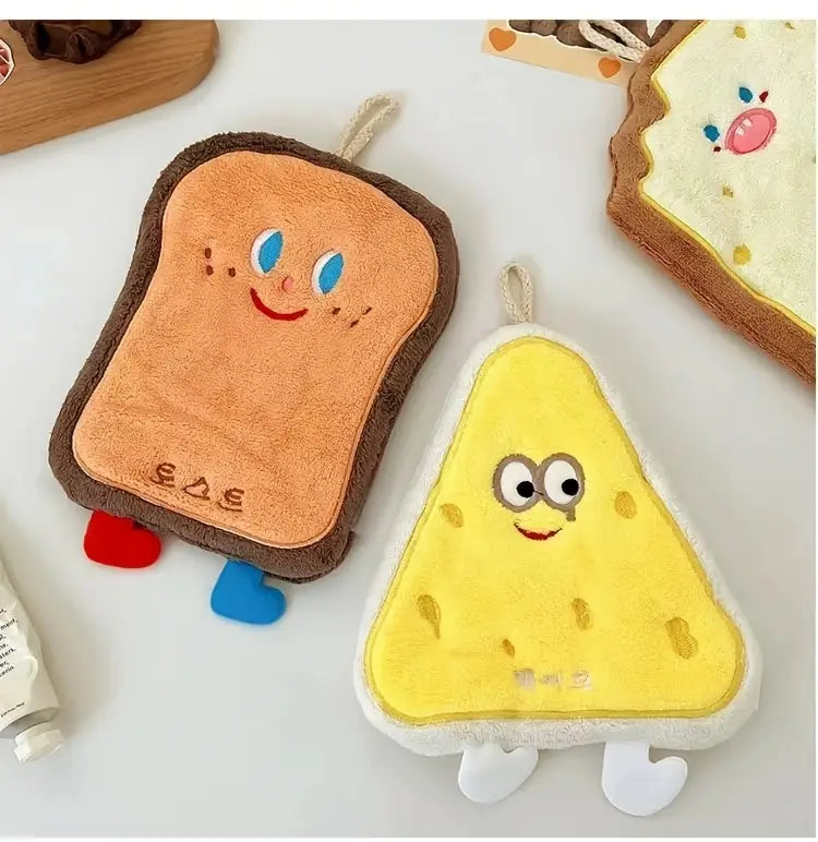 Cartoon Shape Coral Fleece Hand Towel