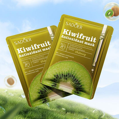 SADOER Kiwifruit Moisturizing Nourishing Antioxidant Soothing Hydrating Oil Control Hydrating Facial Mask