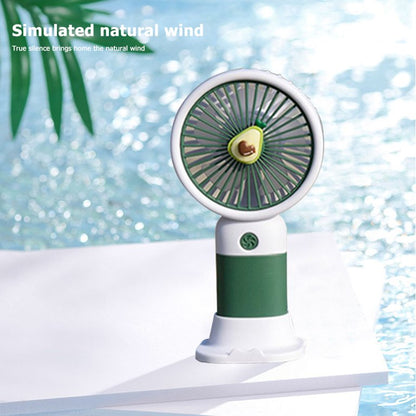 Handheld Mini Portable Cute Desktop Fan Fan USB Charging Cooling Fan With Fruits Character