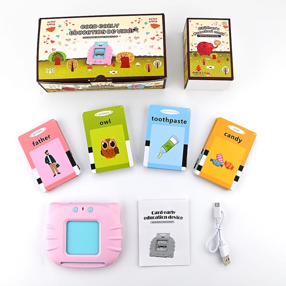 Early Educational Baby Talking Flash Cards Electronic Interactive Toys for Preschool Toddlers Kid