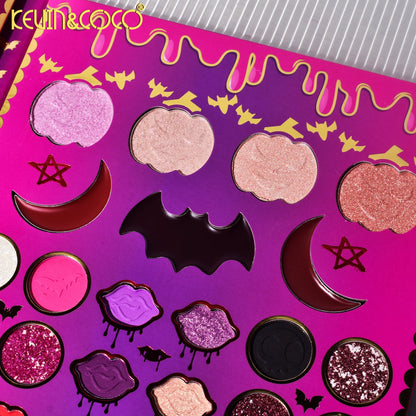 Kevin & Coco Halloween Edition 61-Color Vampire Girl Eyeshadow Palette KC231194