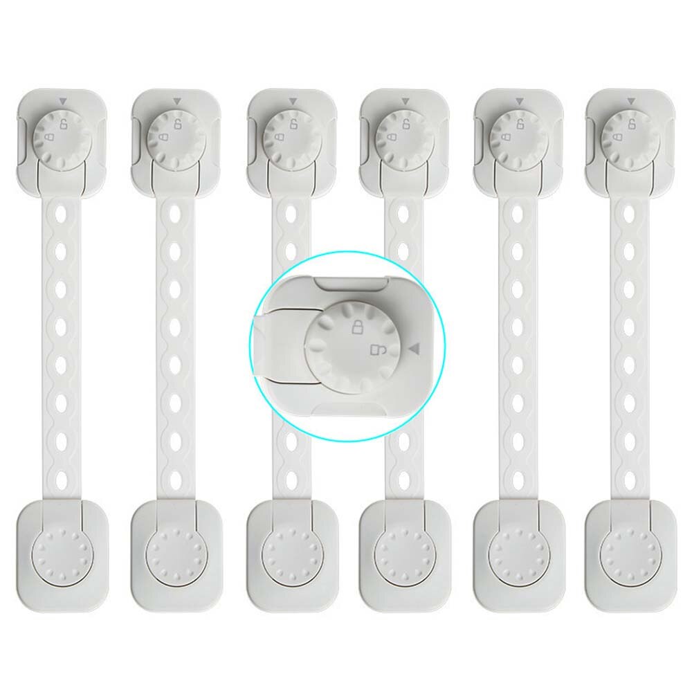 Pack of 6 Baby Child Lock Protection of Locking Cabinet Drawer