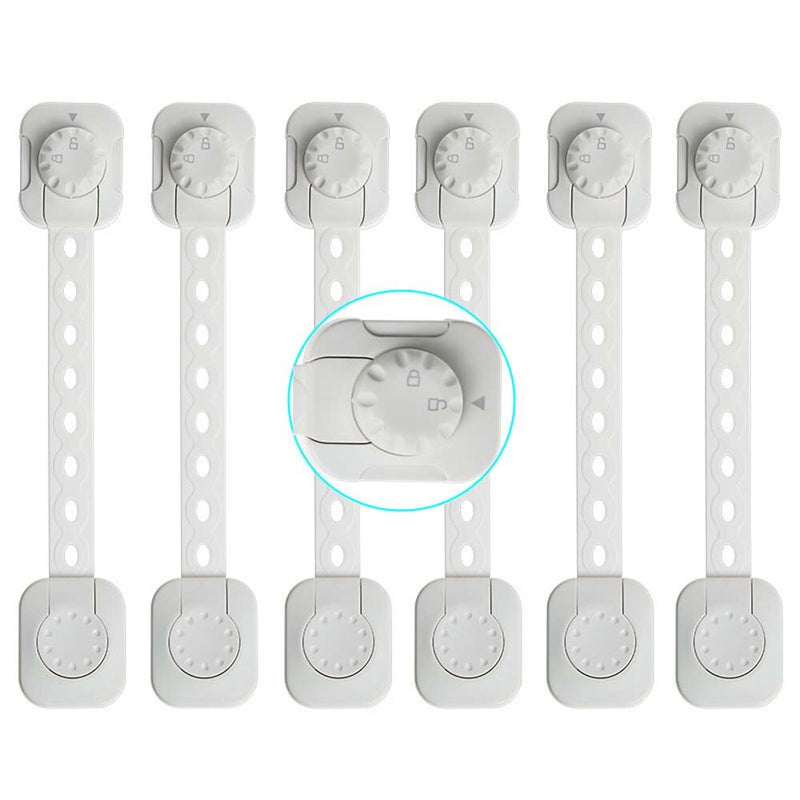 Pack of 6 Baby Child Lock Protection of Locking Cabinet Drawer