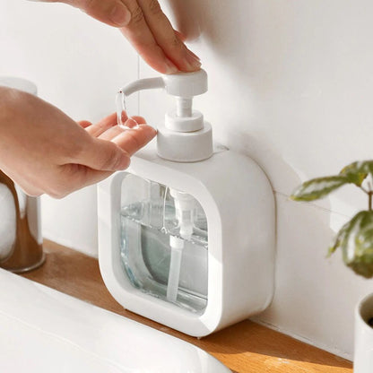 Large Capacity Press Clear Liquid Soap Dispenser Bottle 500ml