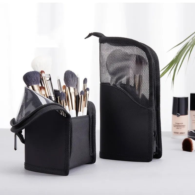 Foldable Cosmetic Bag Makeup Brush Case Waterproof Bag With Zipper