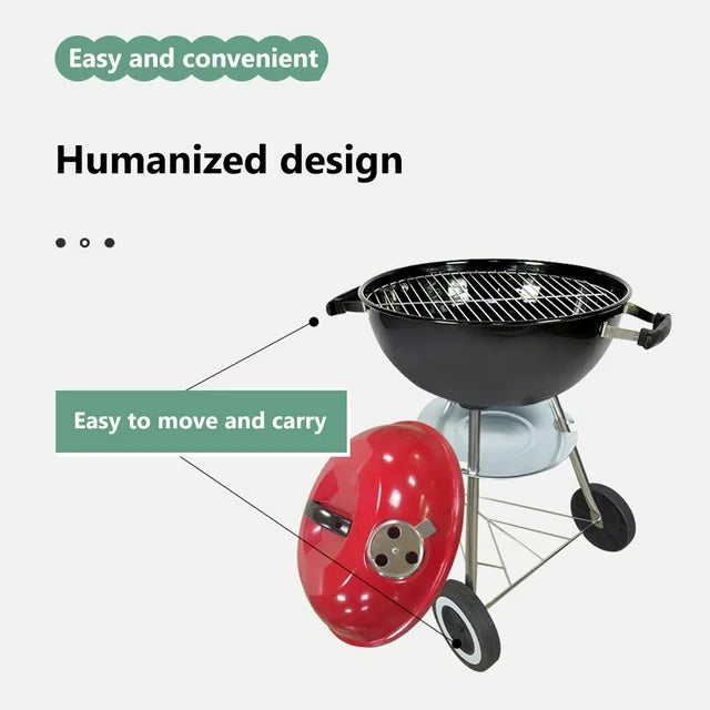 Foldable 3 Lagged Stove Charcoal Grill BBQ Rack Grill Iron Material