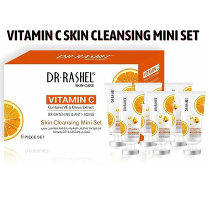 DR.Rashel 6 PC Vitamin C Brightening & Anti-Aging Skin Care Mini Set