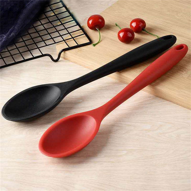 Silicone Spoon Heat Resistant Nonstick Stirring Scoop Mixing Cookware