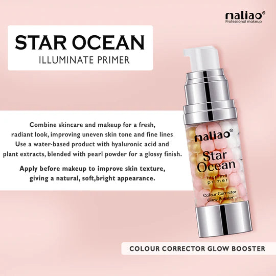Maliao Star Ocean Illumine Primer Colour Corrector & Glow Booster for Radiant Skin