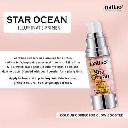 Maliao Star Ocean Illumine Primer Colour Corrector & Glow Booster for Radiant Skin