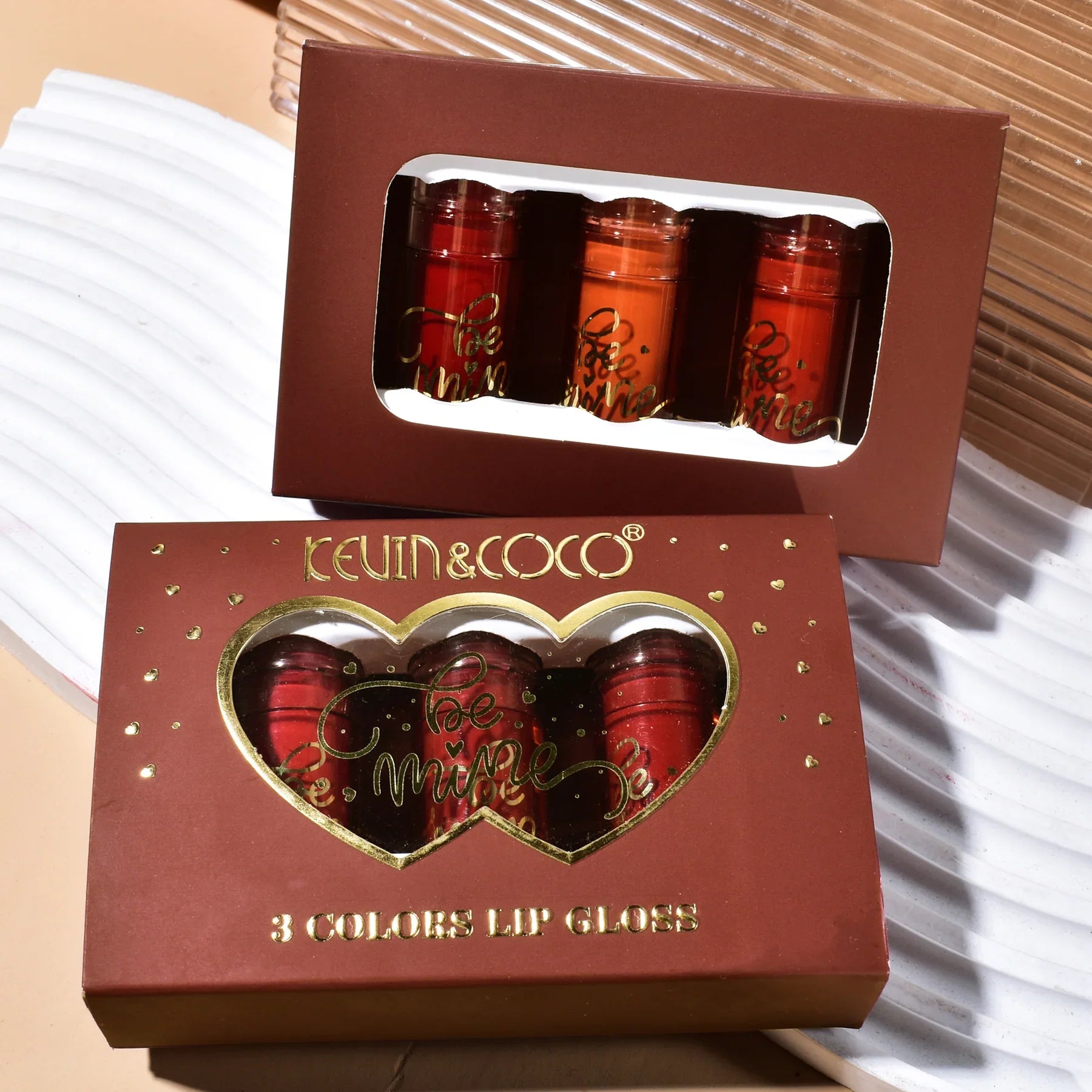 Kevin &   Coco Be Mine 3-Color Lip Gloss Set