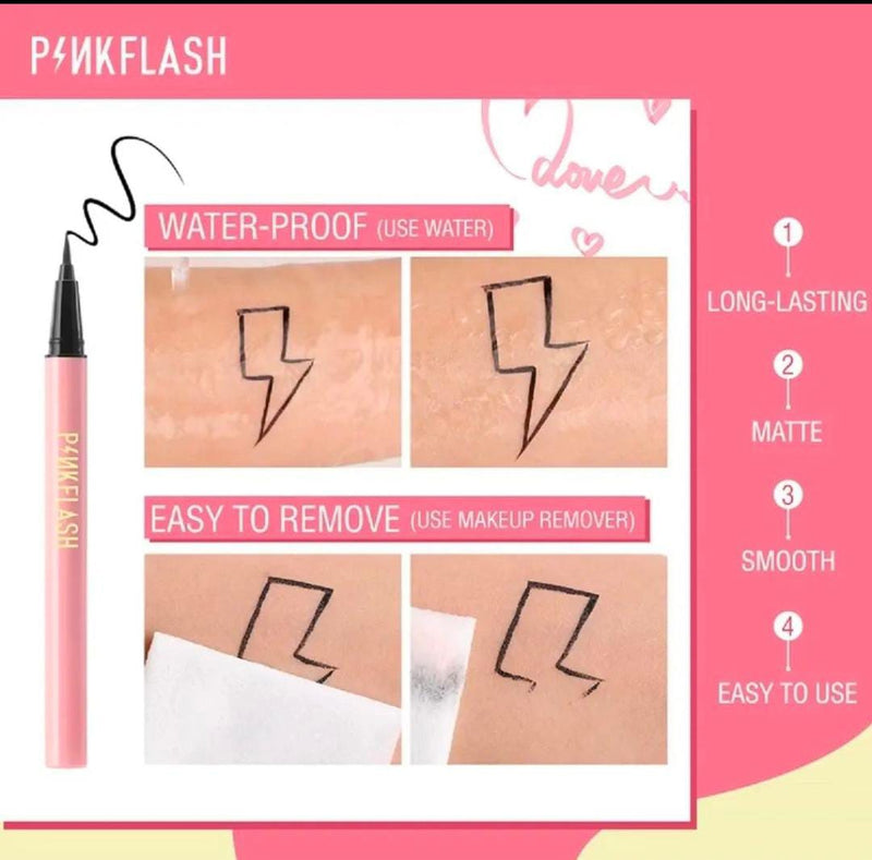 Pink Flash Water Proof Easy Eyeliner