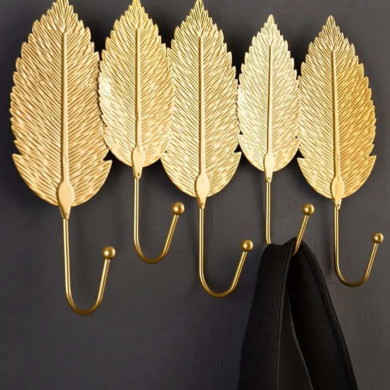 Wall Mounted Leaf Shape Wall Hook Holder