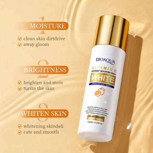 BIOAQUA White Anti-Aging Vitamin C Whitening And Brightening Oil Control Toner