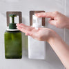 Multipurpose Self Adhesive Wall Mounted Shampoo Bottle Holder Shower Gel Bottle Rack Hook Pack of 2