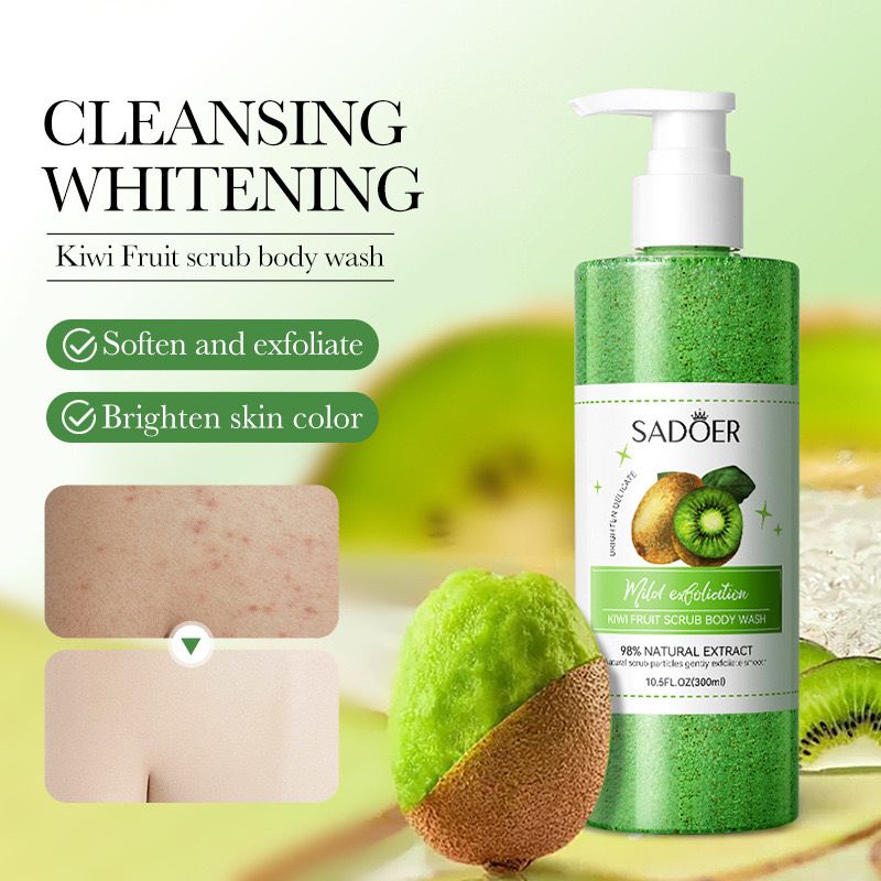 SADOER Kiwi Fruit Scrub Body Wash 300ml