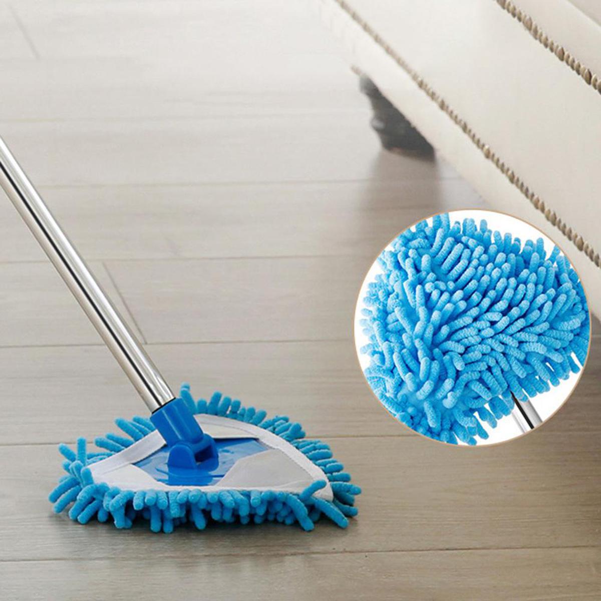 Multifunctional 360 Degree Rotatable Adjustable Microfiber Telescopic Triangle Long Handle Cleaning Mop