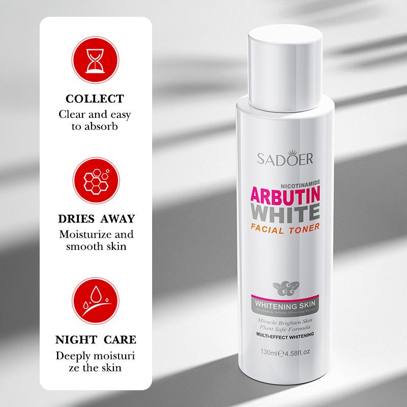 SADOER Nicotinamide Arbutin Glowing Facial Toner Brighten Skin Multi-Effect Glowing