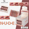 Qoiden Rose QR Start Matte Waterproof Long Lasting Lip Gloss 6Pcs Set