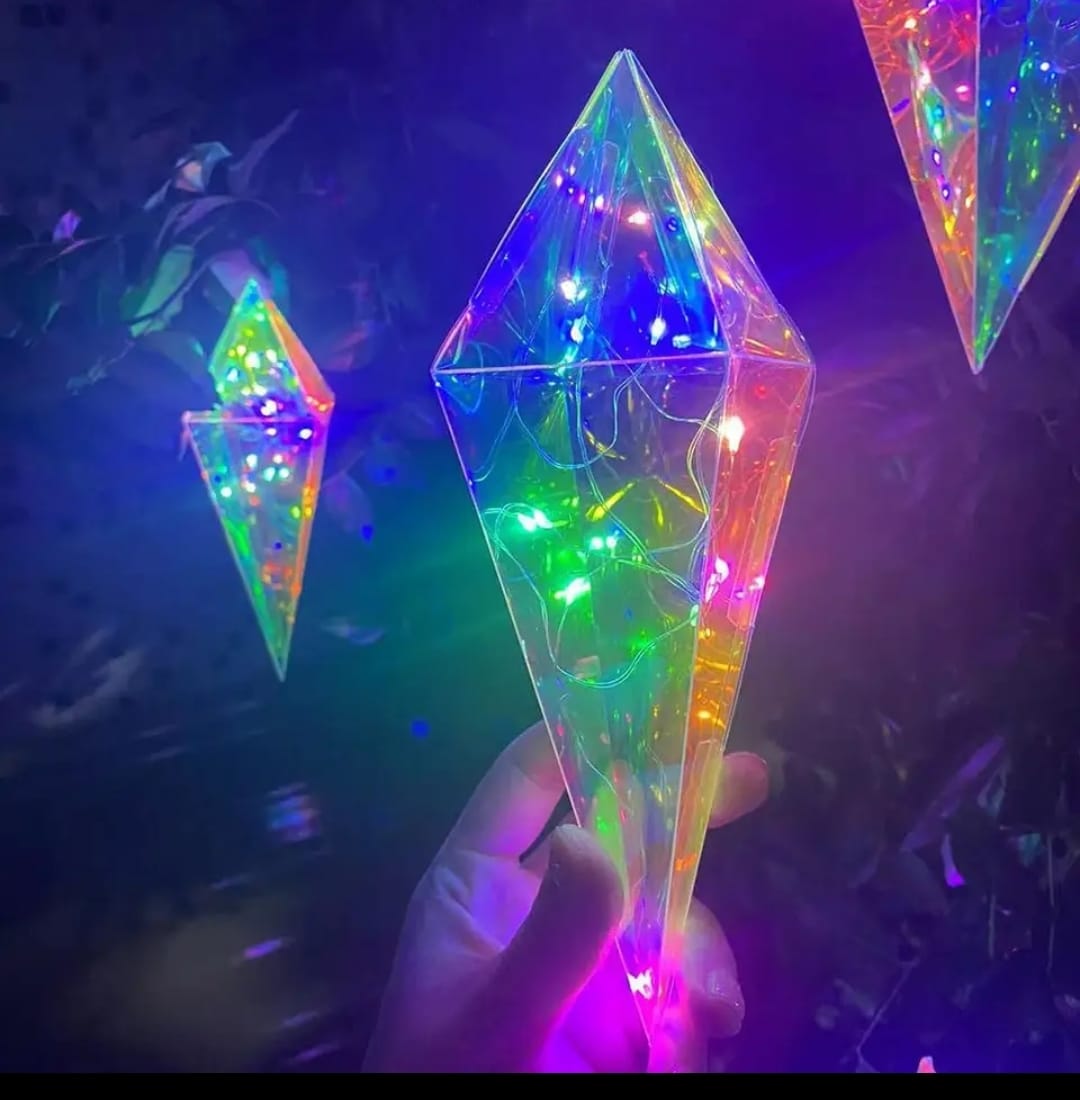 Colorful Luminous Lights Ice Cone For Decoration Reusable