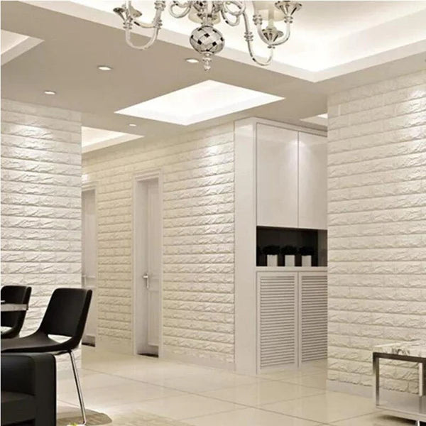 3D Embossed Wall Brick Sheet Panel Waterproof Foam Indoor Wall Tile