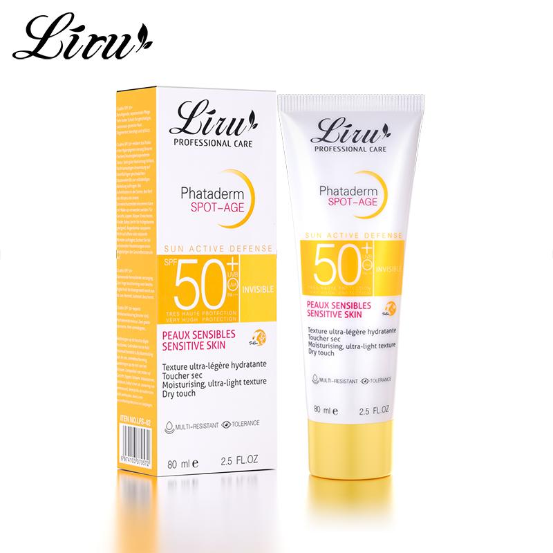 Liru Phataderm Spot-Age Sun Active Defense SPF50+ Invisible Peaux Sensibles Sensitive Skin Face Body Sunscreen Whitening Sun Cream