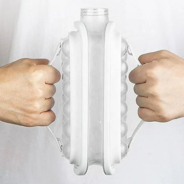 Portable 2in1 Ball Maker Ice Cube Maker & Water Bottle