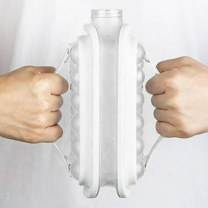 Portable 2in1 Ball Maker Ice Cube Maker & Water Bottle