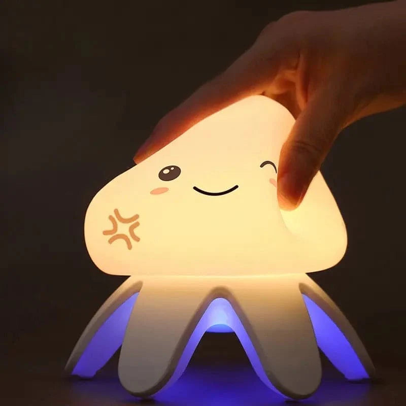 Rechargeable Jellyfish LED Night Light With Music Lamp