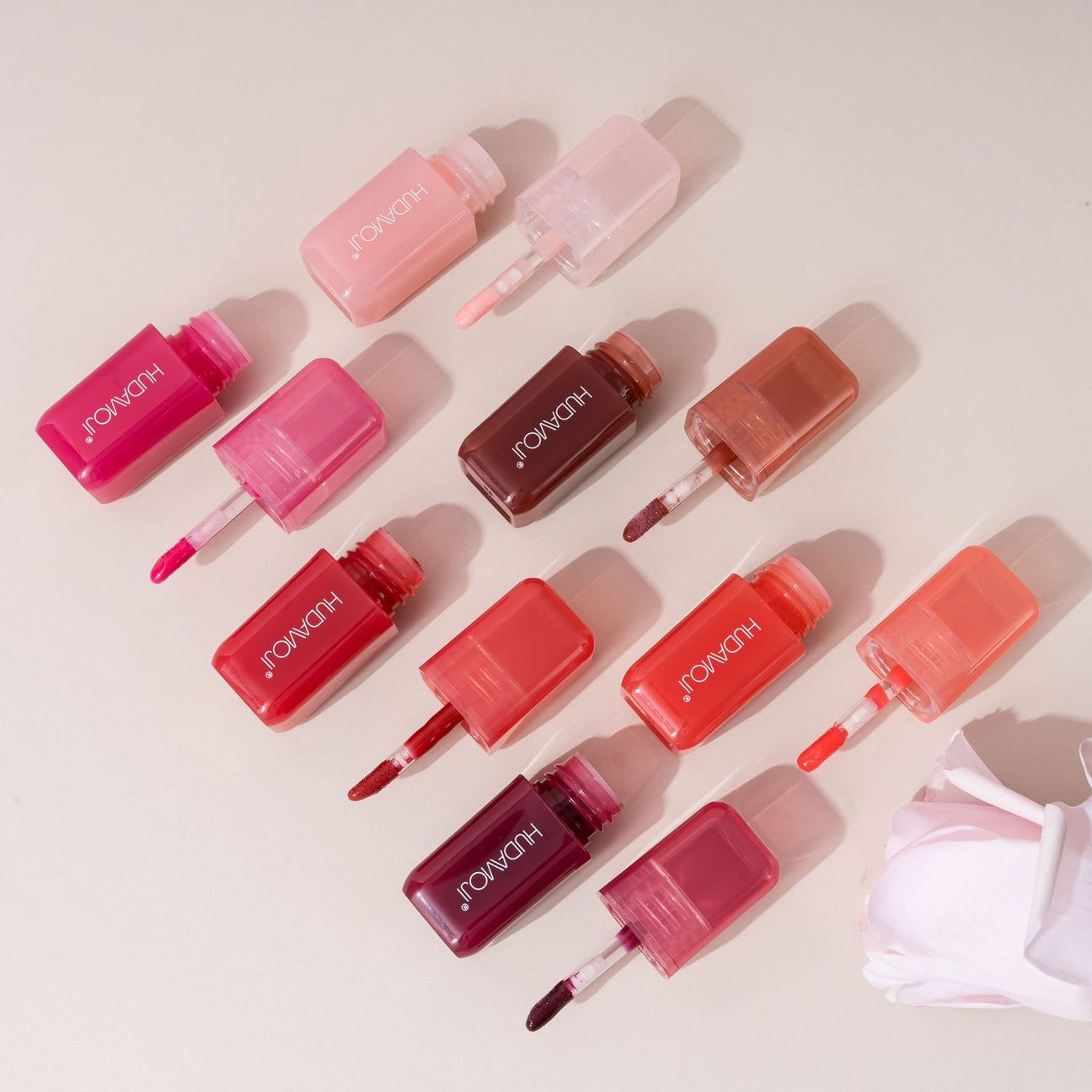 Hudamoji Shiny Lip Plumping Gloss 6Pcs Set