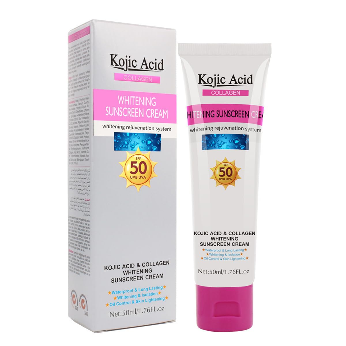 Kojic Whitening Sunscreen Sun Cream SPF50